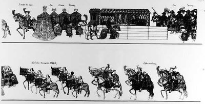 A Procession to the Joust by French School